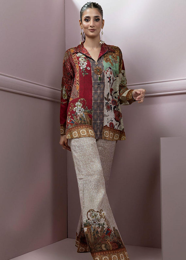 Shamaeel Ansari Pret Embroidered Silk 2 Piece Glam-04