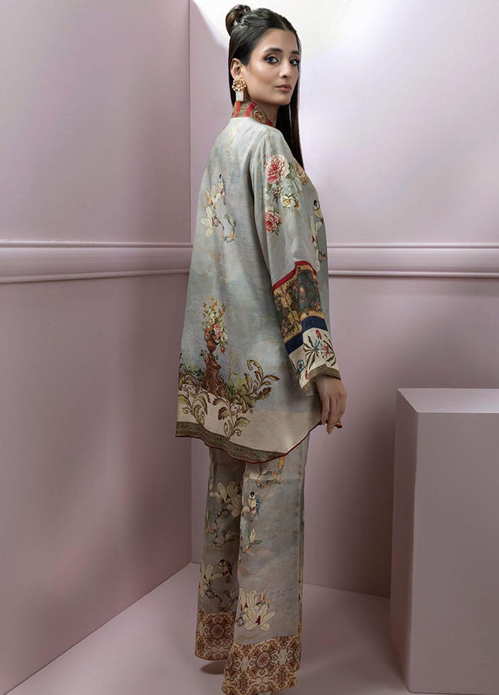 Shamaeel Ansari Pret Embroidered Silk 3 Piece Glam-07