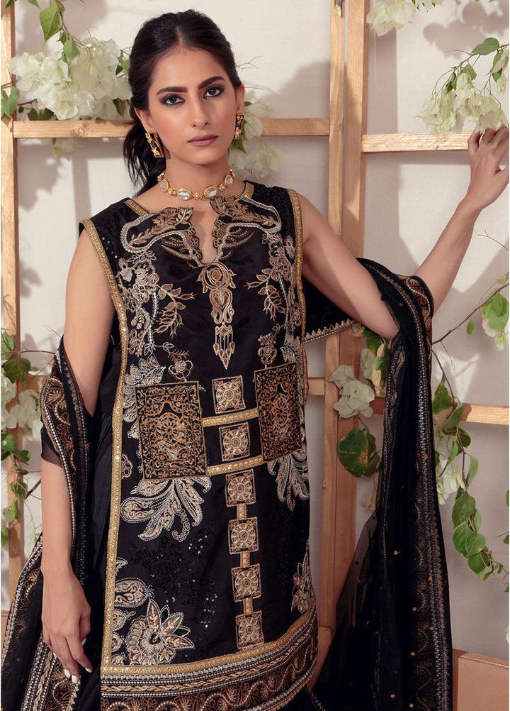 Shamaeel Ansari Embroidered Luxury Silk 2 Piece Suit EB-05