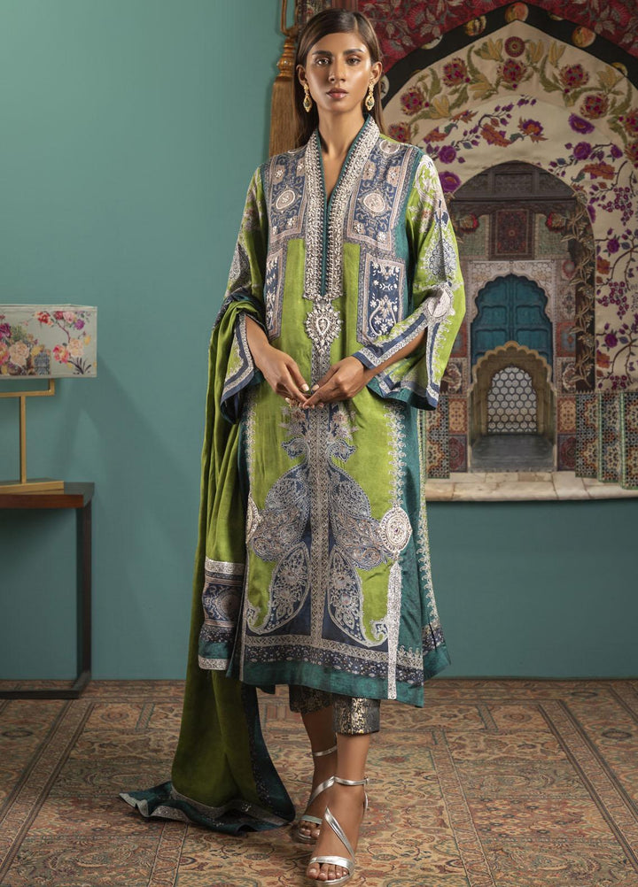 Shamaeel Ansari Luxury Pret  Silk Shirt Maha-05