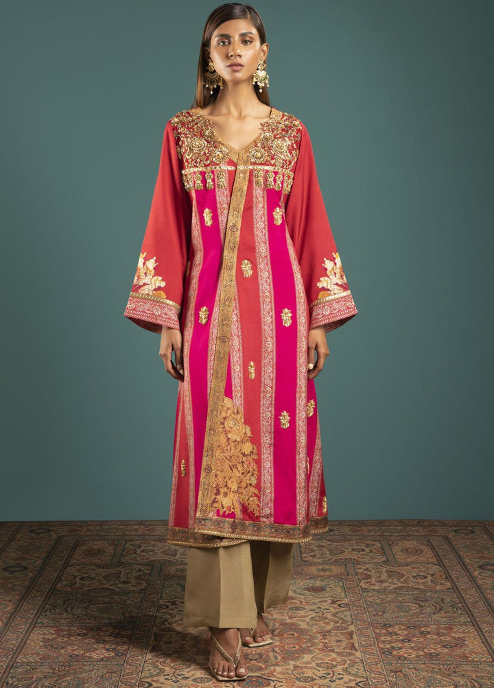 Shamaeel Ansari Luxury Pret  Silk Shirt Maha-06