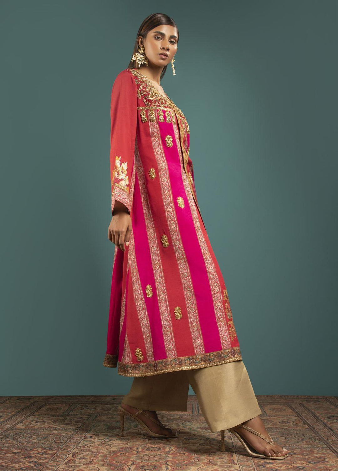 Shamaeel Ansari Luxury Pret  Silk Shirt Maha-06