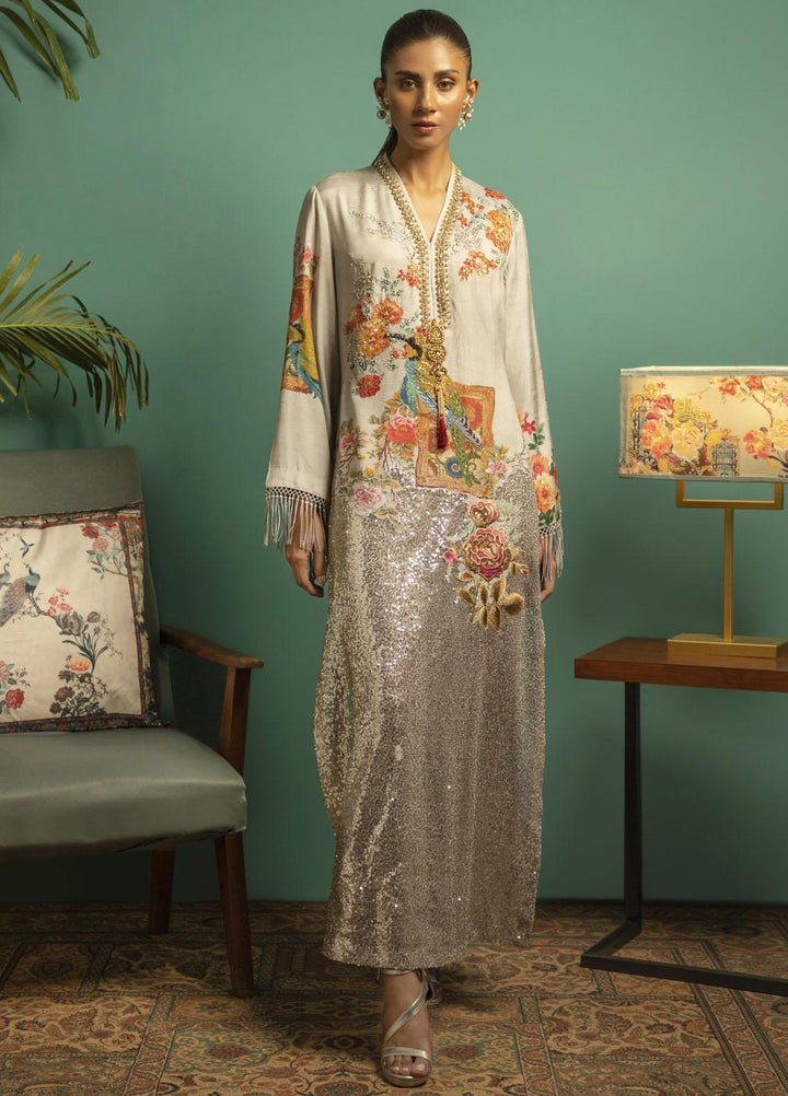 Shamaeel Ansari Luxury Pret  Silk Shirt MK-07