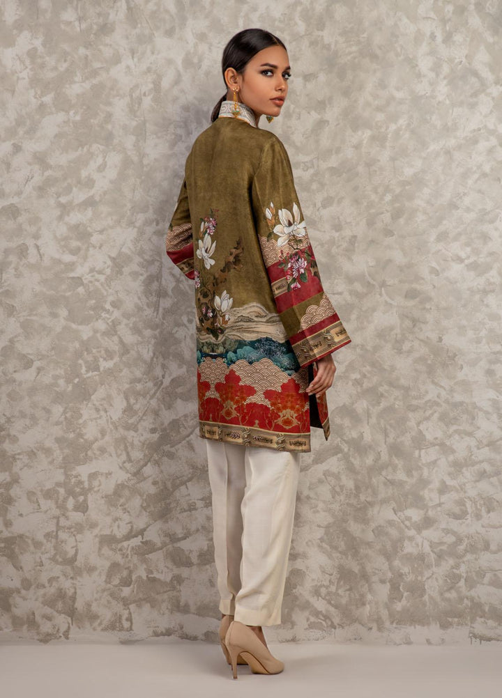 Shamaeel Ansari Luxury Pret Embroidered Silk Shirt AM-05