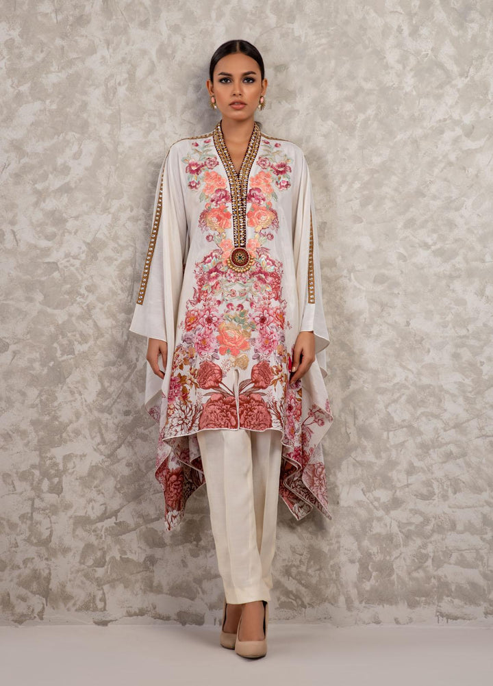 Shamaeel Ansari Luxury Pret Embroidered Silk Shirt AM-09
