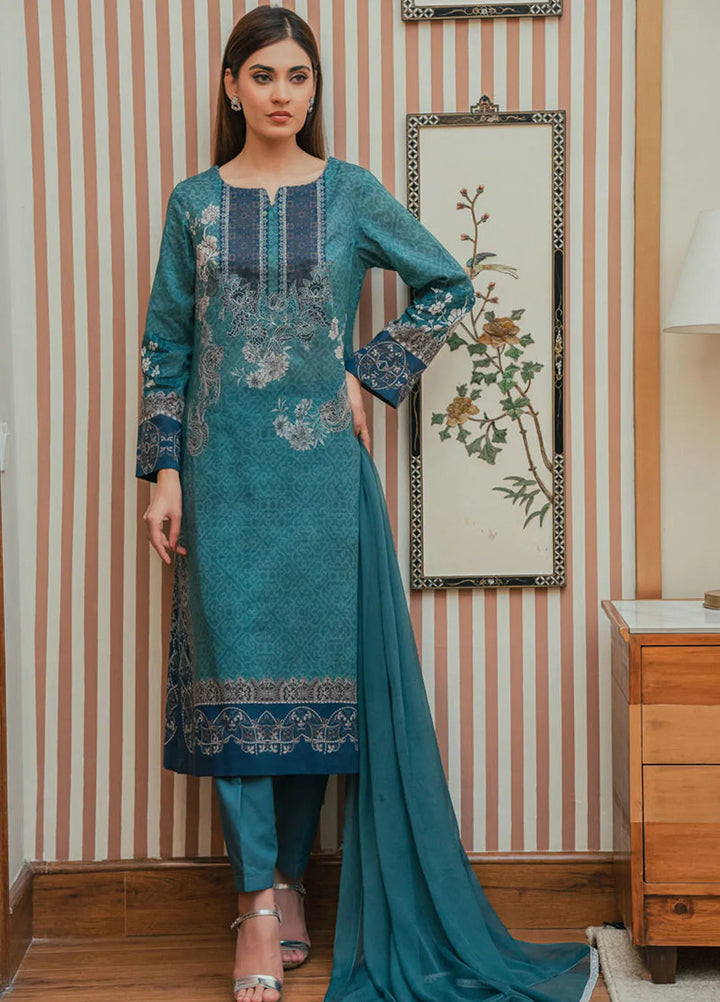 Shamaeel Ansari Pret Embroidered Lawn 3 Piece Suit LE-03