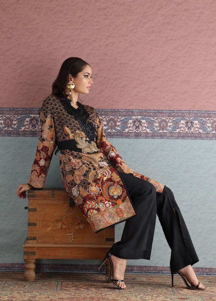 Shamaeel Ansari Luxury Pret  Silk Shirt TS-08