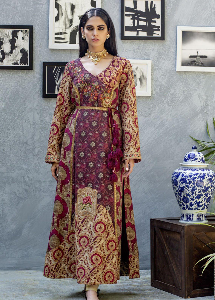 Shamaeel Ansari Luxury Pret  Silk Shirt SW-NV 6