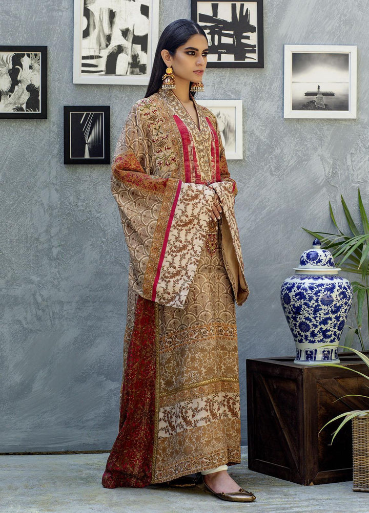 Shamaeel Ansari Luxury Pret  Silk Shirt SW-NV 5