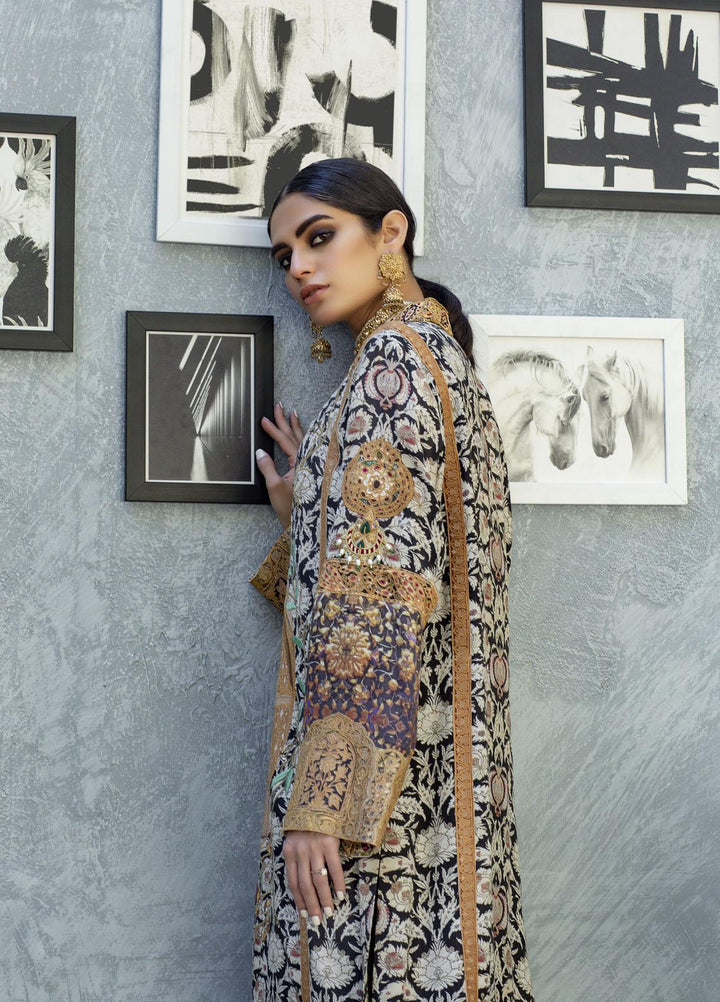 Shamaeel Ansari Luxury Pret  Silk Shirt SW-NVT 2