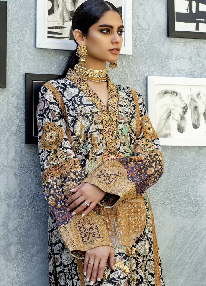 Shamaeel Ansari Luxury Pret  Silk Shirt SW-NVT 2