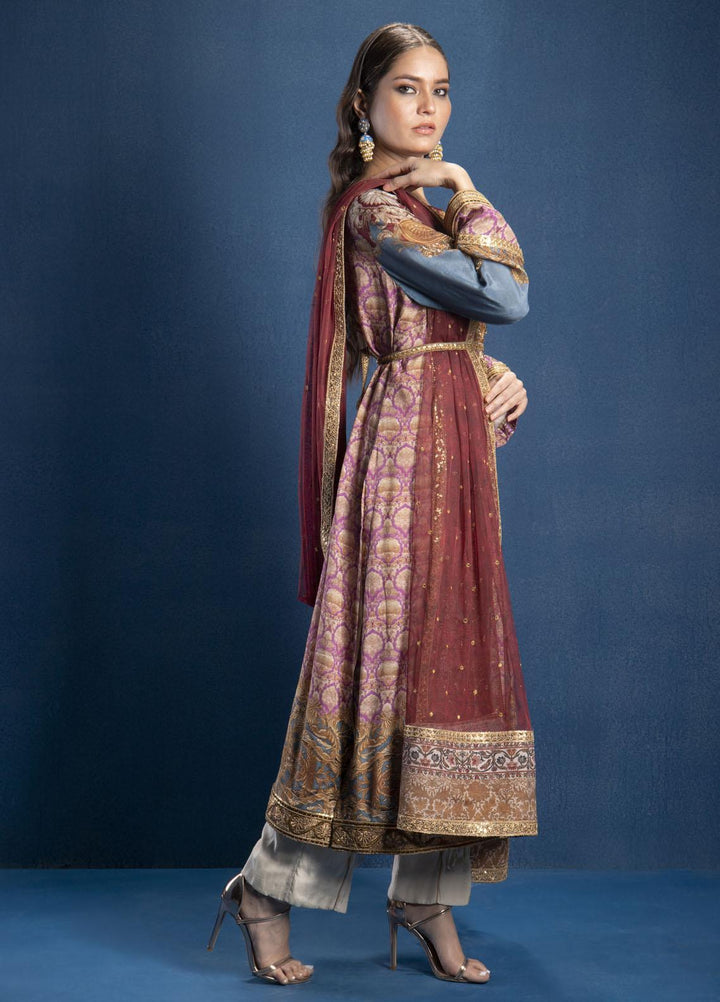 Shamaeel Ansari Luxury Pret  Silk Shirt SMA22SL S-01