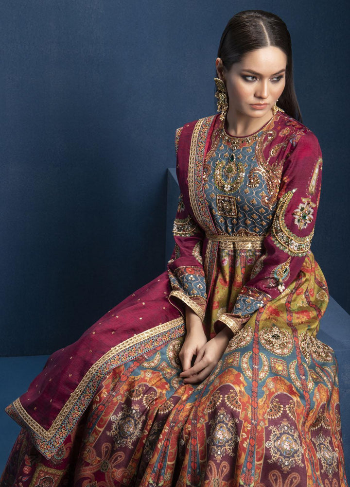 Shamaeel Ansari Luxury Pret  Silk Shirt SMA22SL S-02