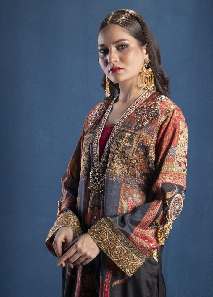 Shamaeel Ansari Luxury Pret  Silk Shirt SMA22SL S-03