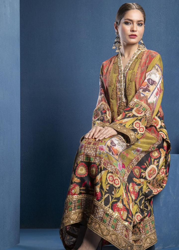 Shamaeel Ansari Luxury Pret  Silk Shirt SMA22SL S-05