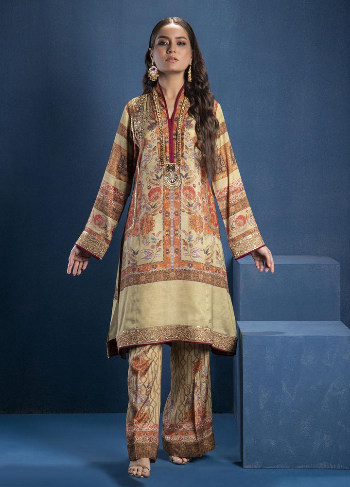 Shamaeel Ansari Luxury Pret  Silk Shirt SMA22SL S-07