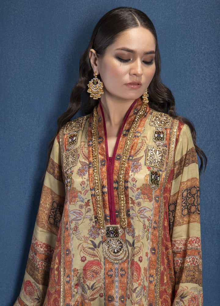 Shamaeel Ansari Luxury Pret  Silk Shirt SMA22SL S-07