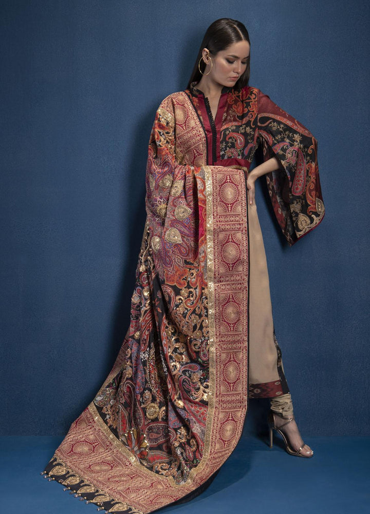 Shamaeel Ansari Luxury Pret  Silk Shirt SMA22SL S-09