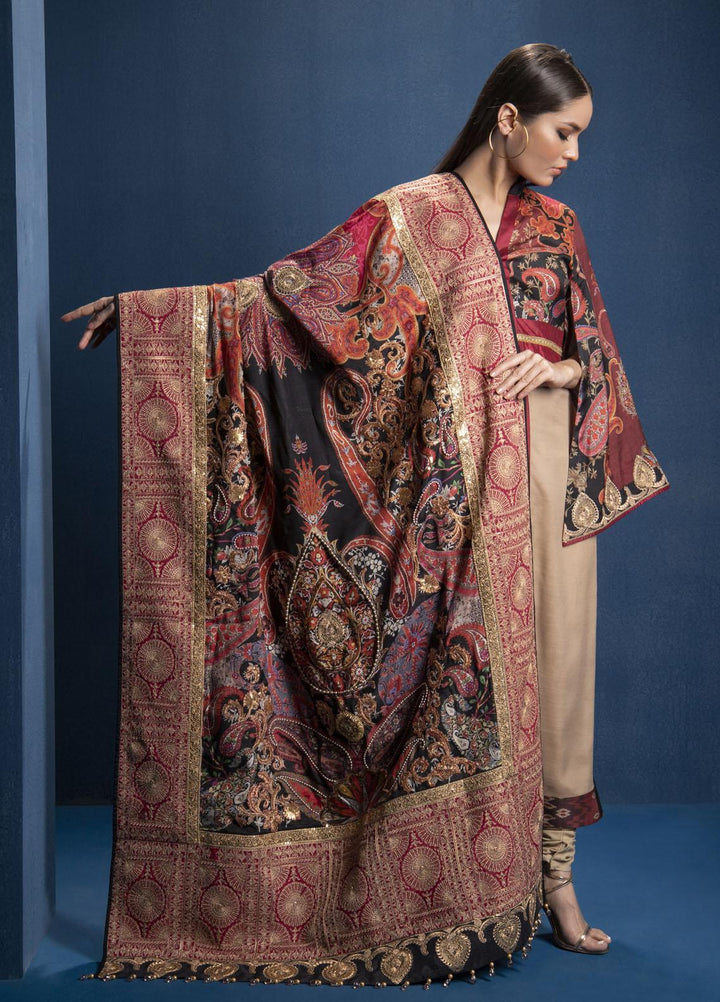 Shamaeel Ansari Luxury Pret  Silk Shirt SMA22SL S-09