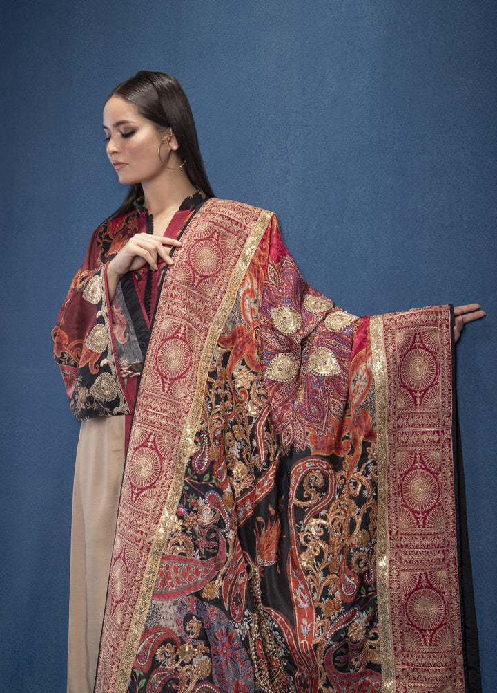 Shamaeel Ansari Luxury Pret  Silk Shirt SMA22SL S-09