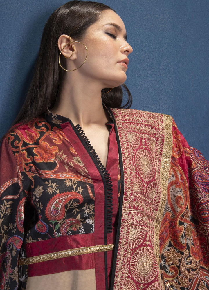 Shamaeel Ansari Luxury Pret  Silk Shirt SMA22SL S-09