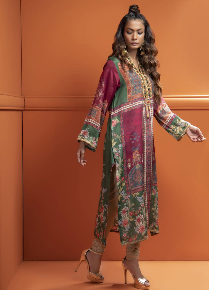 Shamaeel Ansari Luxury Pret  Silk Shirt SMA22VS V-04