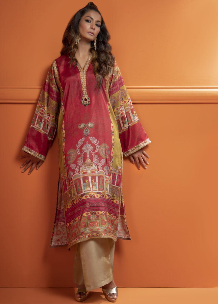 Shamaeel Ansari Luxury Pret  Silk Shirt SMA22VS V-06