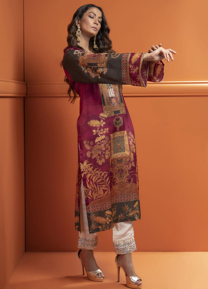 Shamaeel Ansari Luxury Pret  Silk Shirt SMA22VS V-07