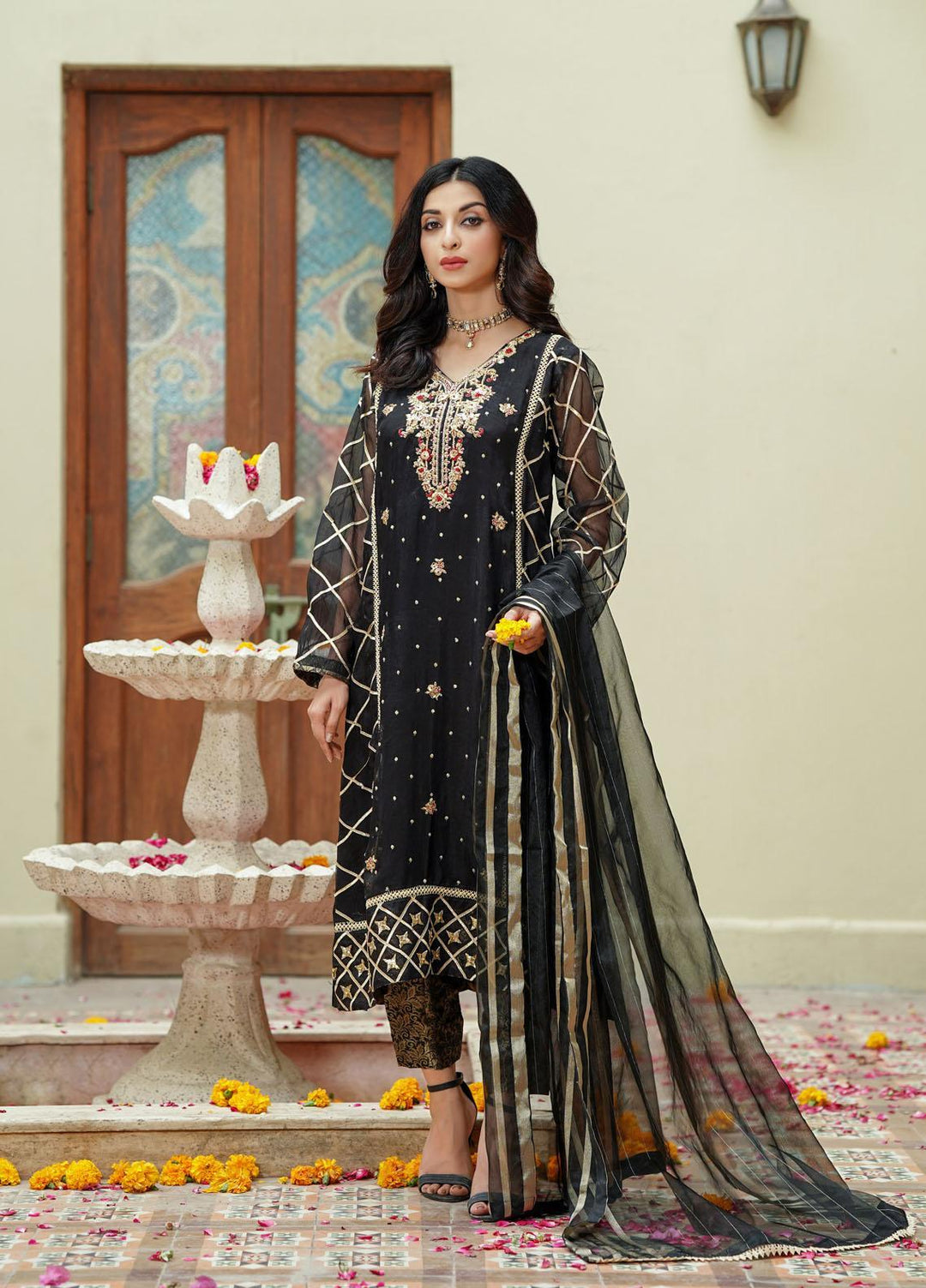 Shamooz Ready to Wear  Organza 3 Piece Dress SHM22DW SEM-0330 Calara