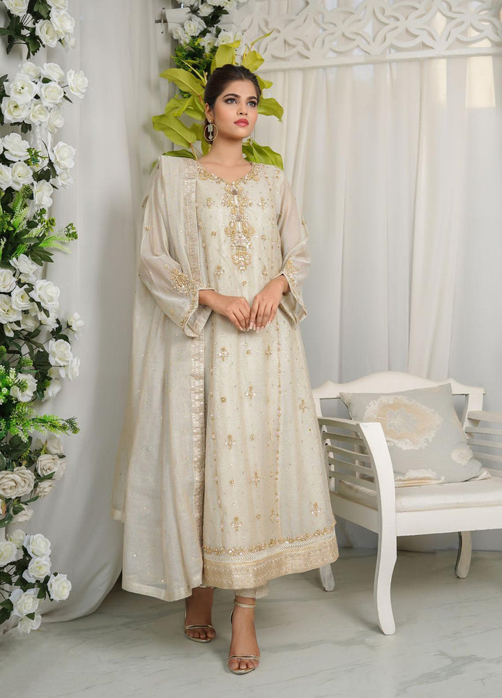 Shamooz Luxury Pret  Missouri 3 Piece Dress SHM23MP French Beige /SEM-0364