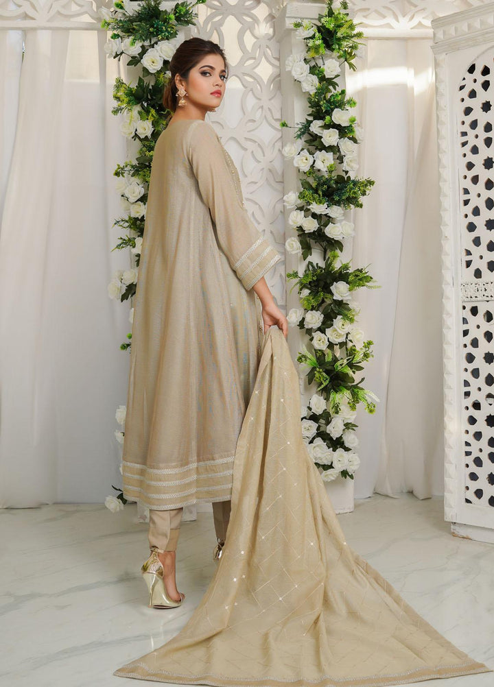 Shamooz Luxury Pret  Missouri 3 Piece Dress SHM23MP Bronze/SEM-0368