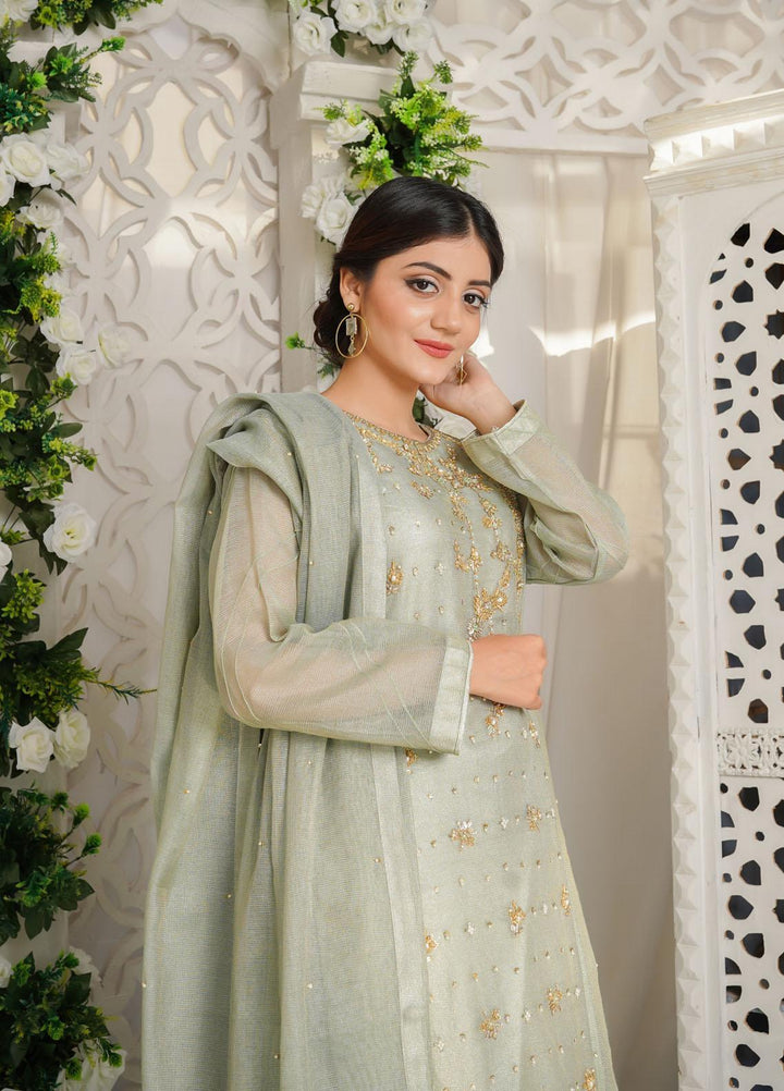 Shamooz Luxury Pret  Missouri 3 Piece Dress SHM23MP Frank Green /SEM-0370