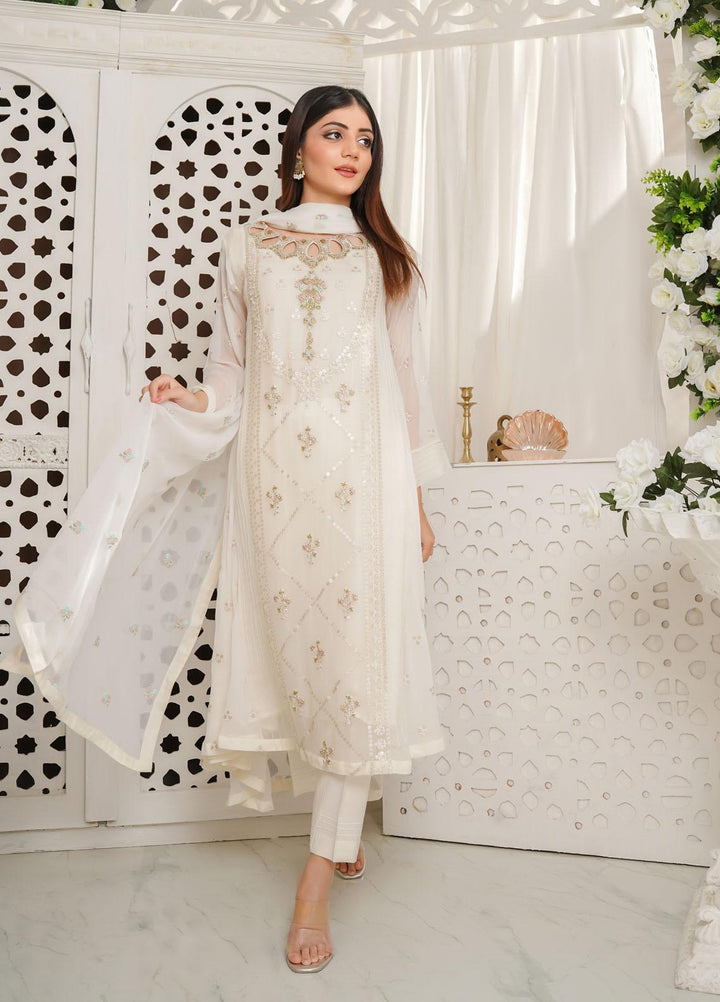 Shamooz Luxury Pret  Chiffon 3 Piece Dress SHM23MP Chambeli/ SEM-0378