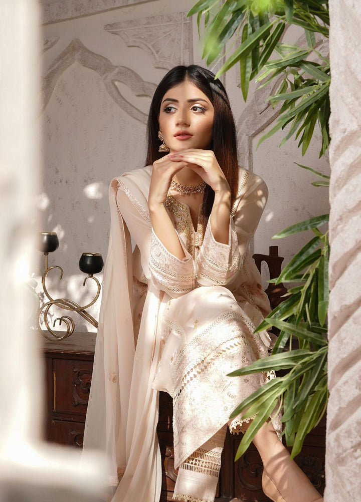 Shamooz Luxury Pret  Chiffon 3 Piece Dress SHM23MP Blossom/SEM-0381