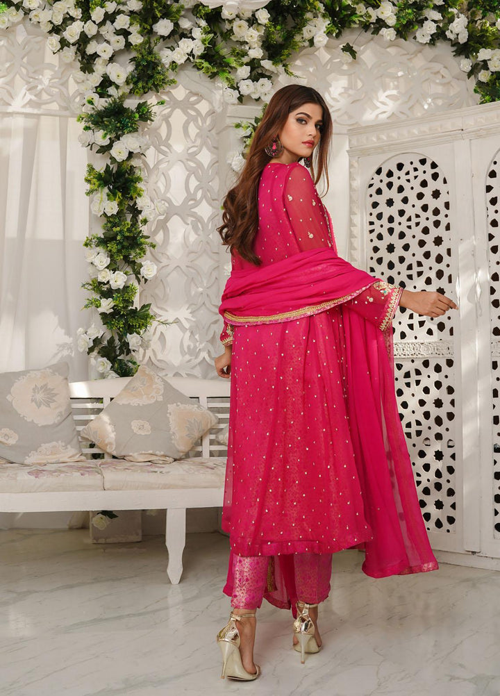 Shamooz Luxury Pret  Chiffon 3 Piece Dress SHM23MP Gulaab SEM-0380