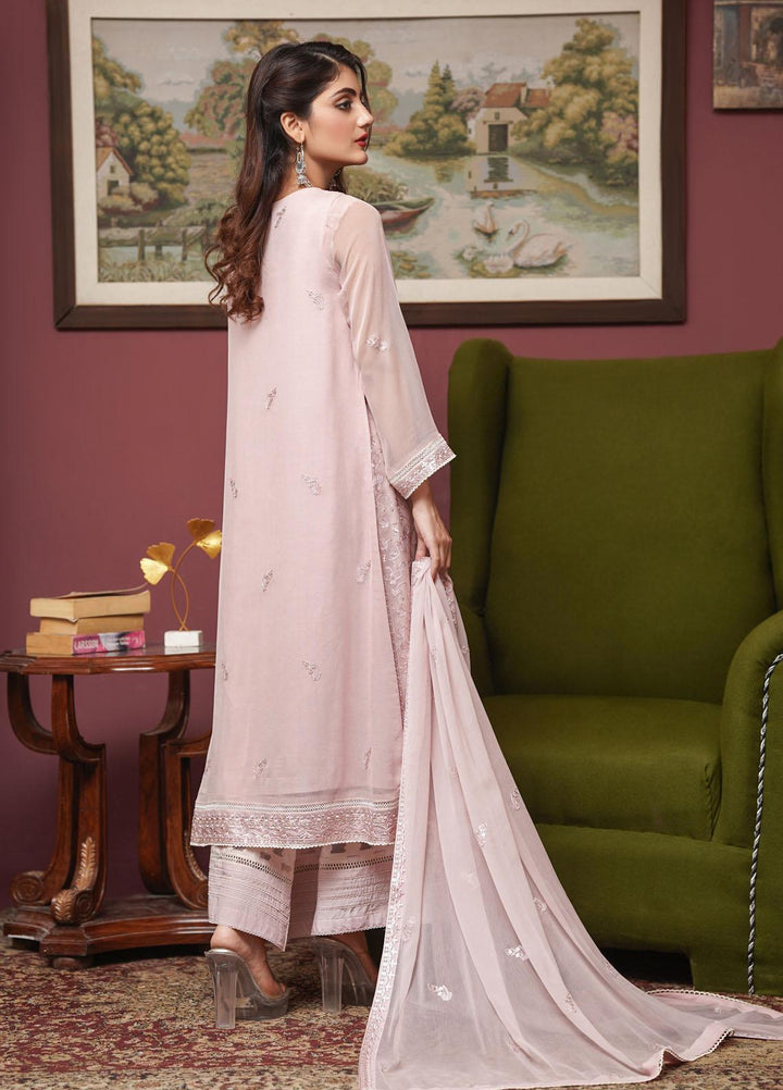 Shamooz Embroidered Chiffon Suits Unstitched 2 Piece SHM22UN Maive SU-008 - Luxury Festive Collection