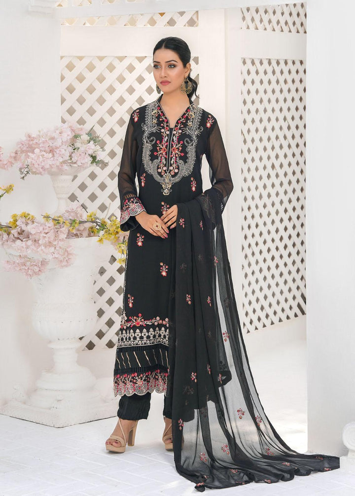 Shamooz Embroidered Chiffon Suits Unstitched 3 Piece SHM22W SU-029 - Winter Collection