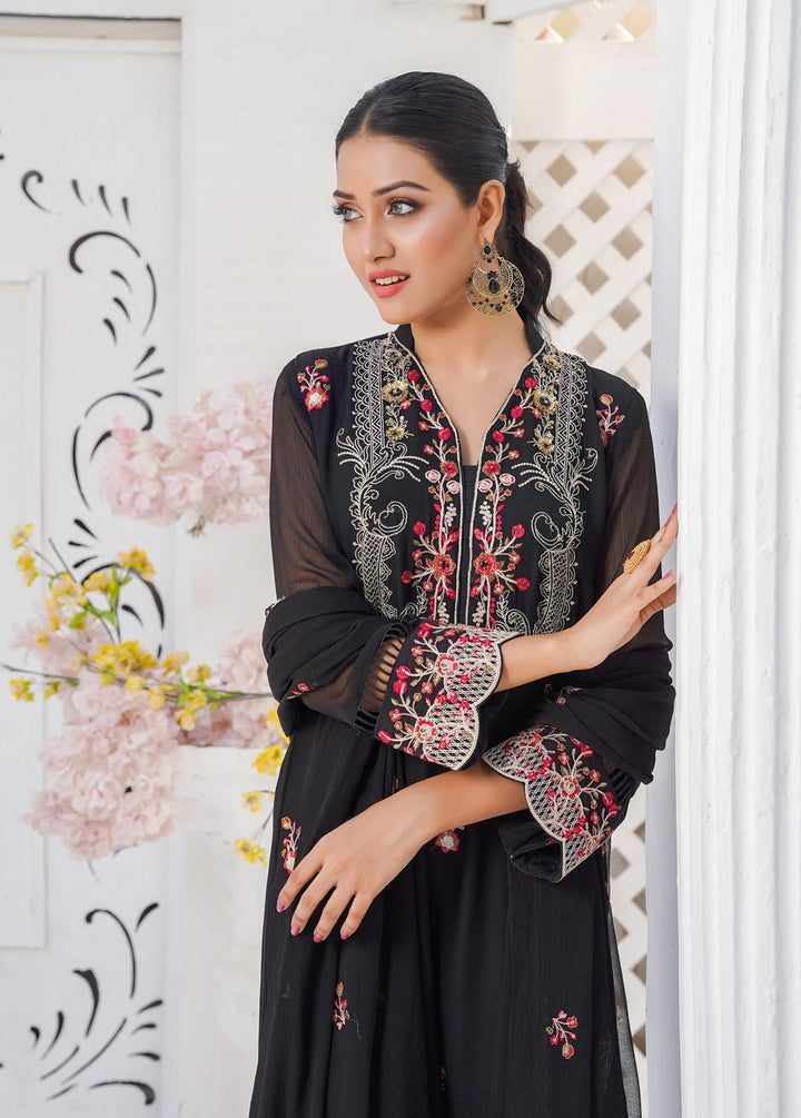 Shamooz Embroidered Chiffon Suits Unstitched 3 Piece SHM22W SU-029 - Winter Collection