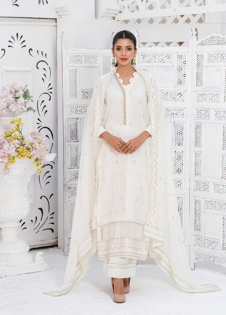 Shamooz Embroidered Chiffon Suits Unstitched 3 Piece SHM22W SU-030 - Winter Collection
