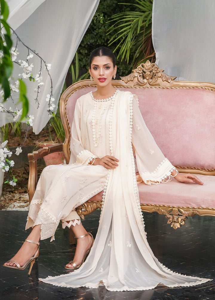 Shamooz Embroidered Chiffon Suits Unstitched 3 Piece SHM22W SU-032 - Winter Collection