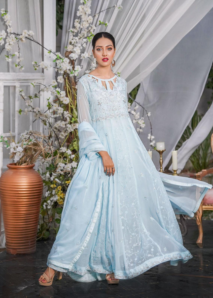 Shamooz Embroidered Chiffon Suits Unstitched 3 Piece SHM22W SU-035 - Winter Collection