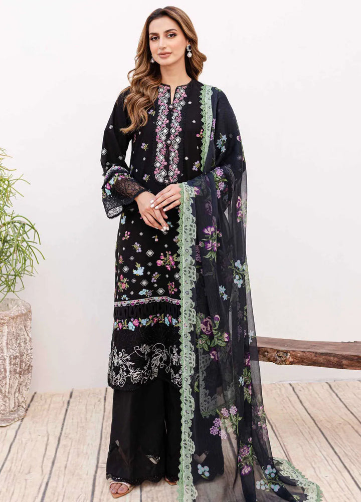 Shiree By Sable Vogue Embroidered Lawn Suit Unstitched 3 Piece SV24S D-04 Aster - Summer Collection