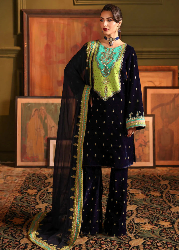 Signora by Charizma Embroidered Velvet Suits Unstitched 3 Piece CRZ24SG CVT4-15 - Winter Collection