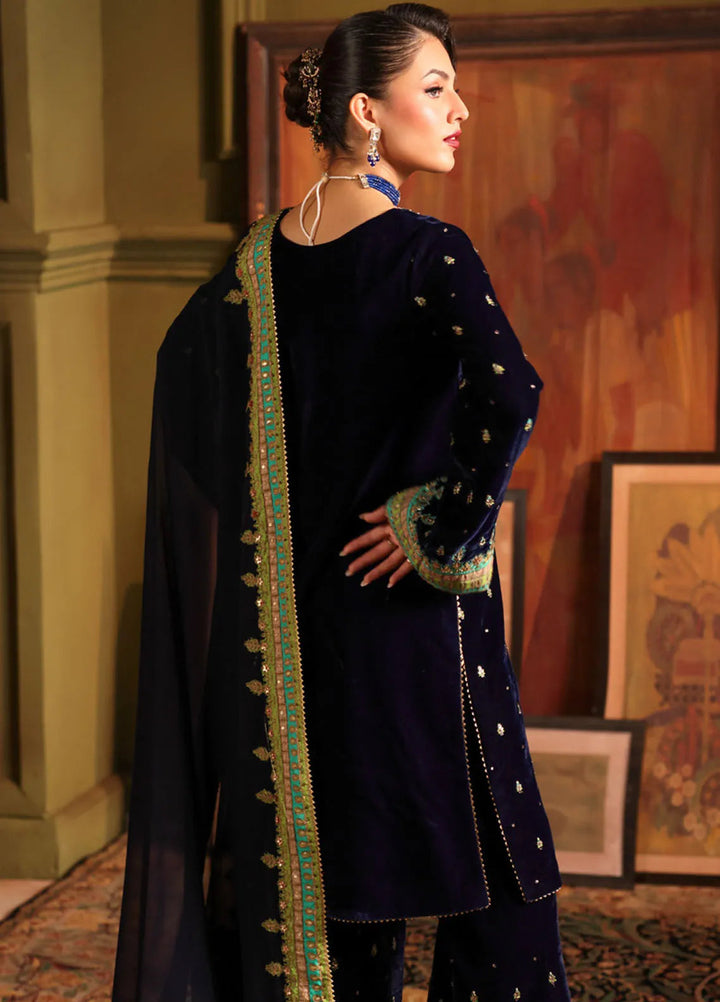 Signora by Charizma Embroidered Velvet Suits Unstitched 3 Piece CRZ24SG CVT4-15 - Winter Collection