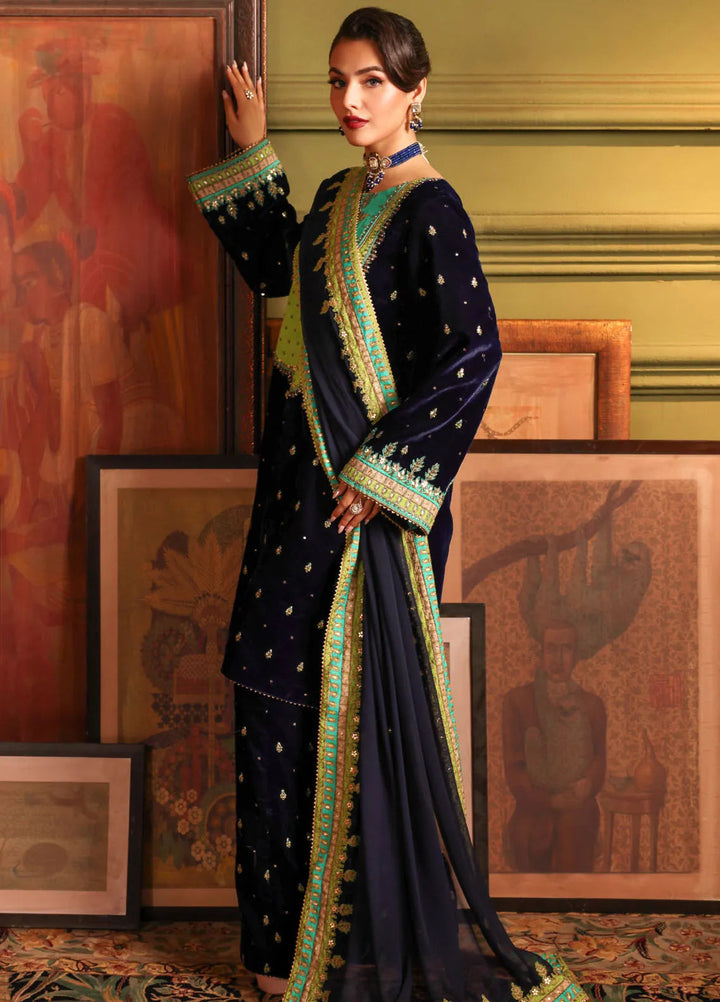 Signora by Charizma Embroidered Velvet Suits Unstitched 3 Piece CRZ24SG CVT4-15 - Winter Collection