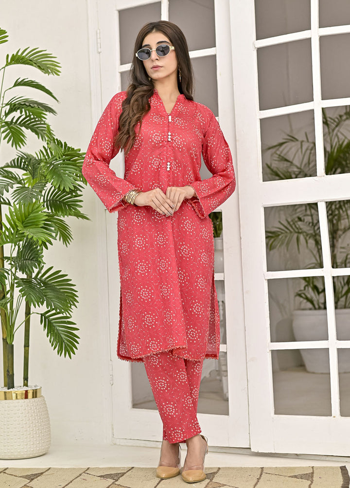 Silcot Pret Printed Lawn 2 Piece Suit Coral Sprig