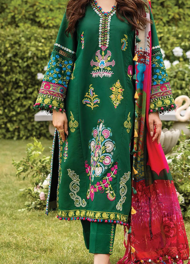 Siraa by Sadaf Fawad Khan Embroidered Lawn Suit Unstitched 3 Piece SDF24SL Ada A - Summer Collection