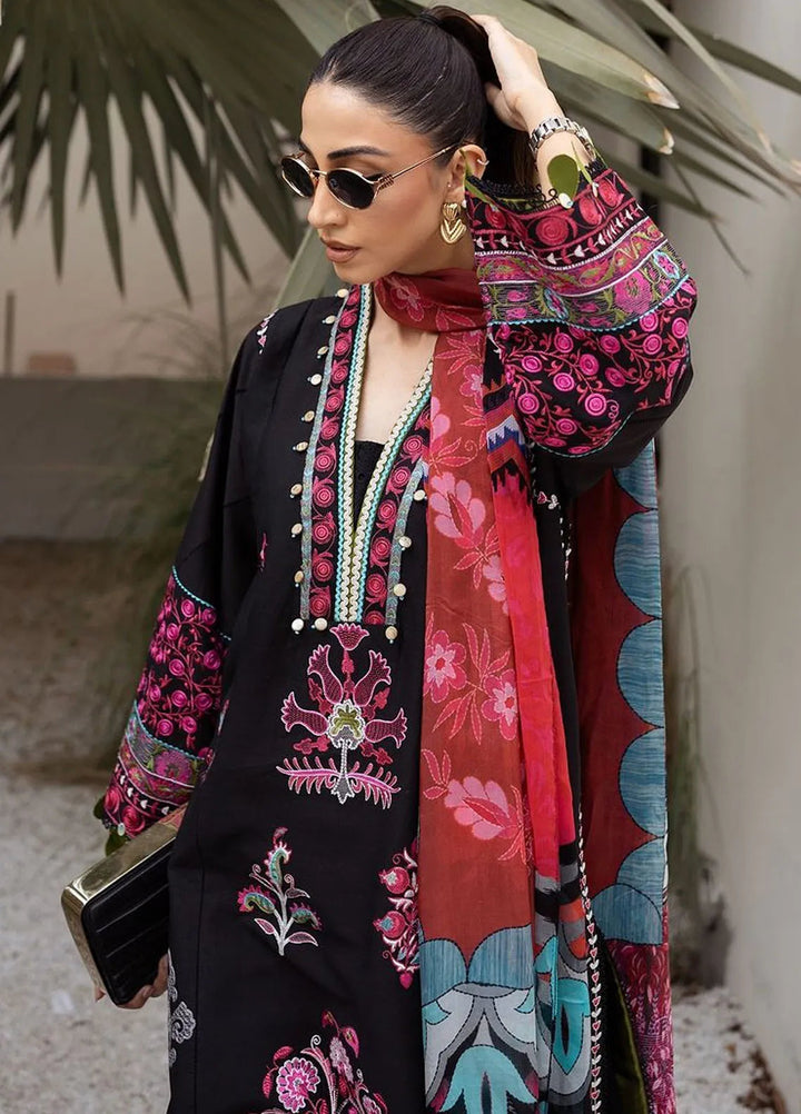 Siraa by Sadaf Fawad Khan Embroidered Lawn Suit Unstitched 3 Piece SDF24SL Ada B - Summer Collection