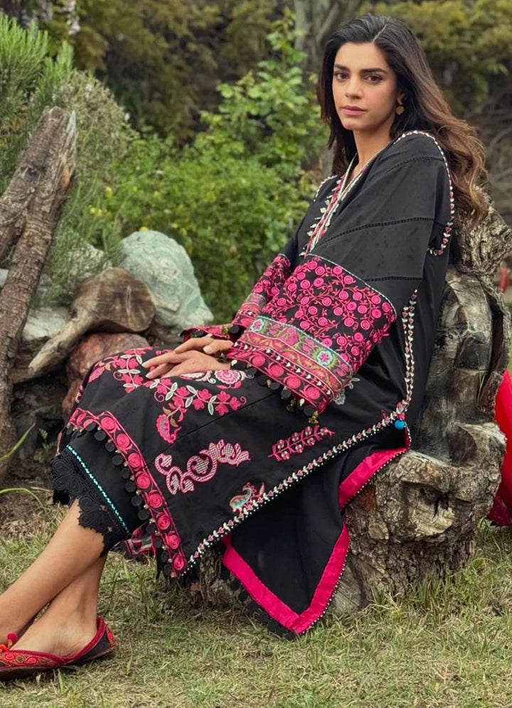 Siraa by Sadaf Fawad Khan Embroidered Lawn Suit Unstitched 3 Piece SDF24SL Ada B - Summer Collection