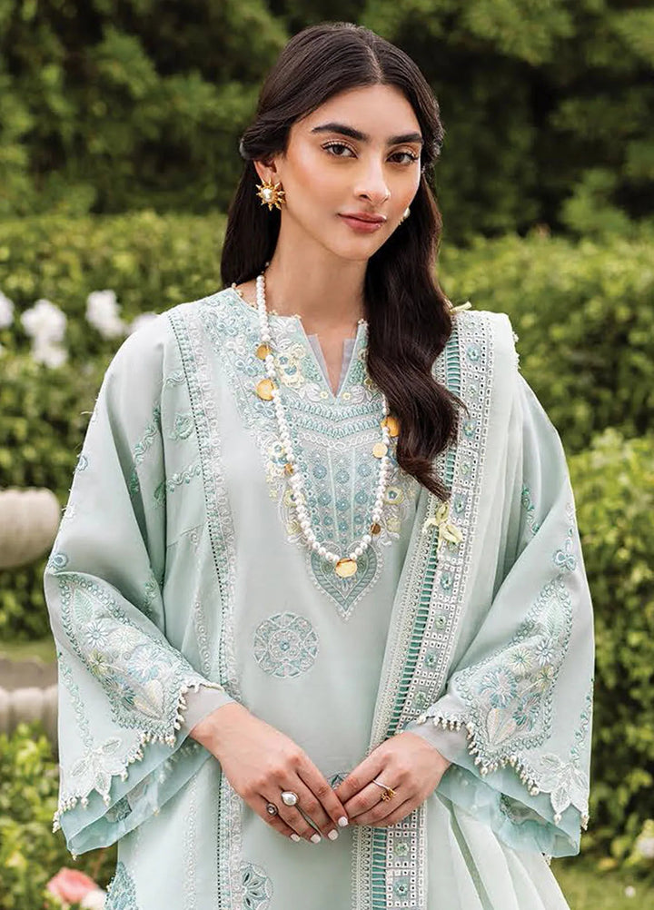 Siraa by Sadaf Fawad Khan Embroidered Lawn Suit Unstitched 3 Piece SDF24SL Zaphira B - Summer Collection